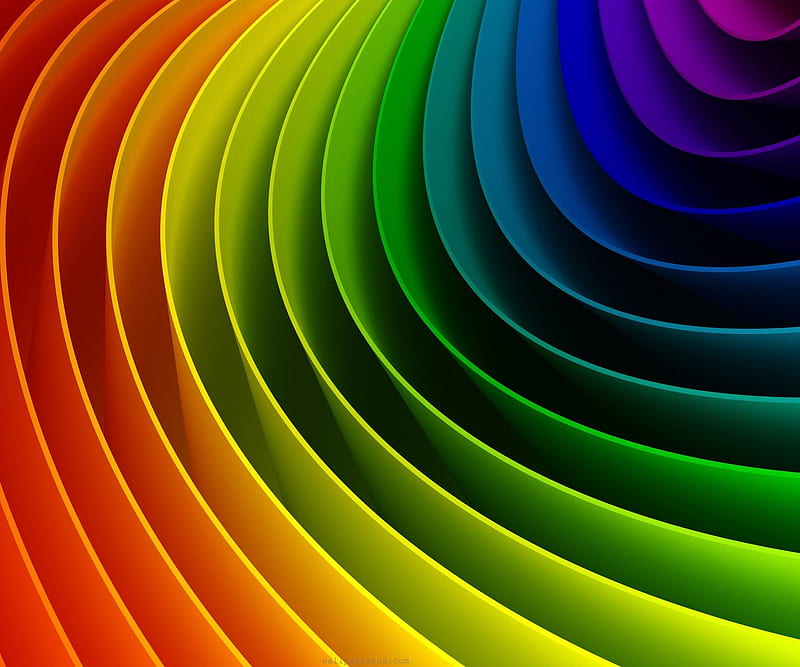 colourful abstract, colours, multicoloured, rainbow, HD wallpaper