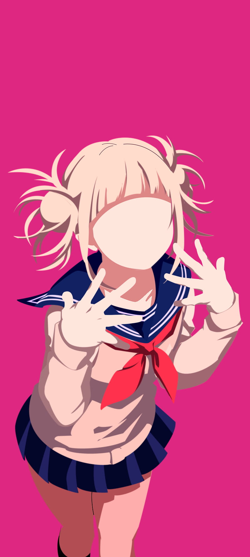 Toga Minimalist Pink Minimalist Minimalist Anime Fondo Minimalista Waifu Hd Phone Wallpaper