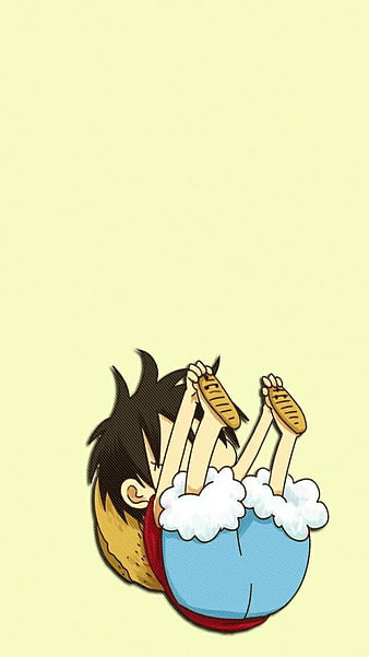 KID LUFFY BY SHANTO, animation, anime luffy, one piece, HD phone wallpaper