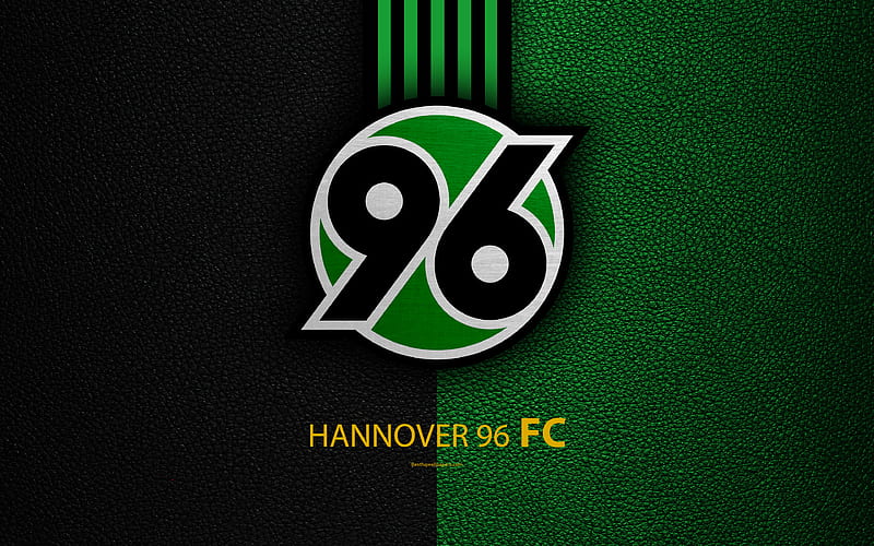Hannover 96 FC German football club, Bundesliga, leather texture, emblem, logo, Hannover, Germany, German Football Championships, HD wallpaper