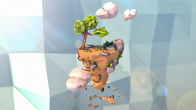 Polygon, graphics, fantasy, cg, HD wallpaper Polygon, graphics, fantasy, cg, HD wallpaper
