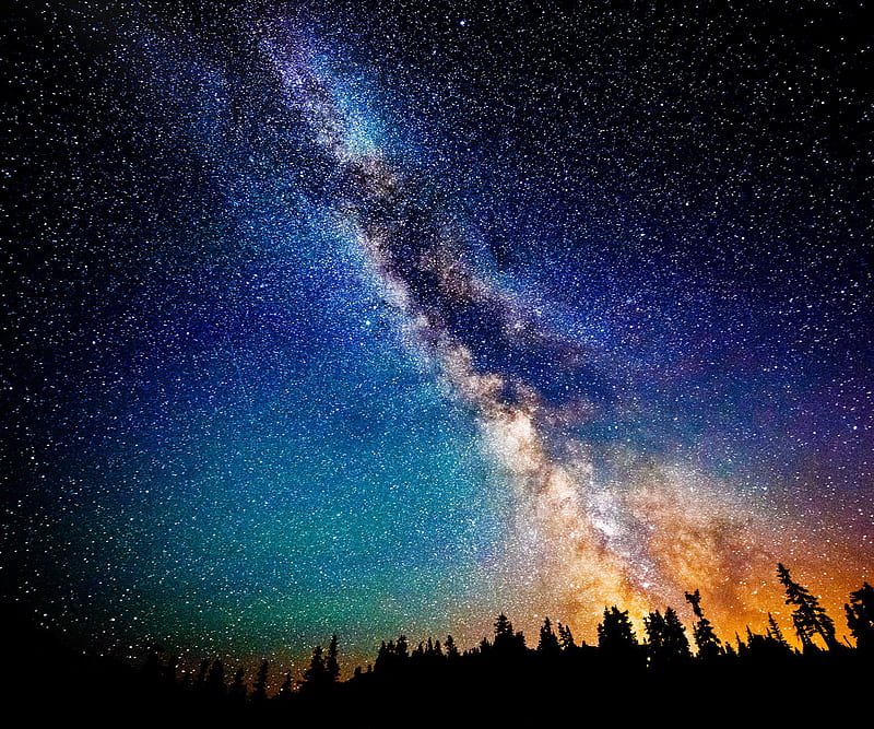 Beautiful Starry Sky, ciel, etoile, HD wallpaper
