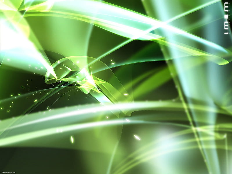LITHIUM, green, abstract, fracture, HD wallpaper