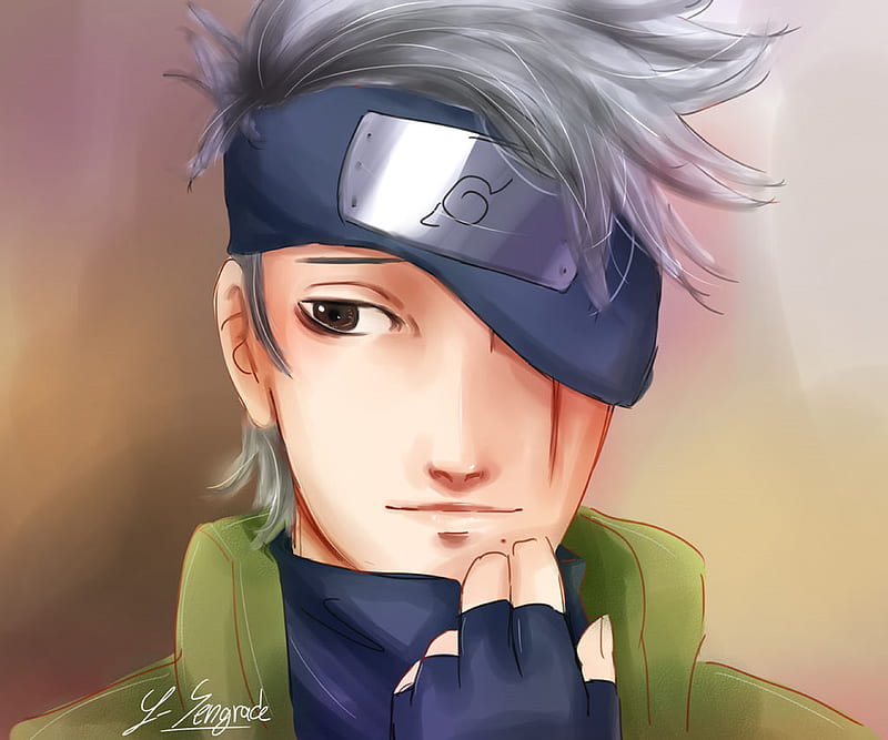 How To Draw Kakashi Hatakes Face From Naruto Step by Step Drawing Guide  by Dawn  DragoArt
