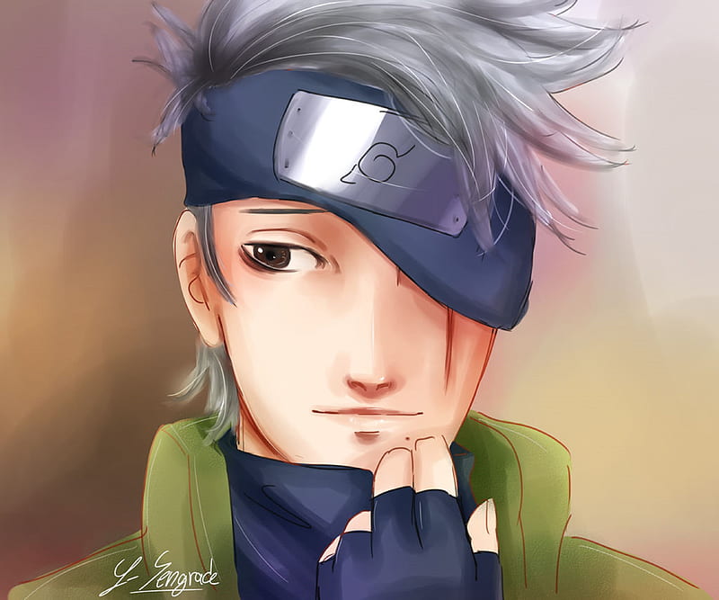 How to Draw Kakashi Hatake, Face, Naruto