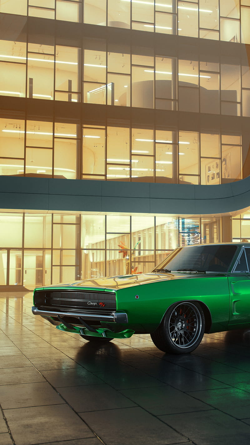 1969 Dodge Charger RT  Poster by Pixaverse  Displate