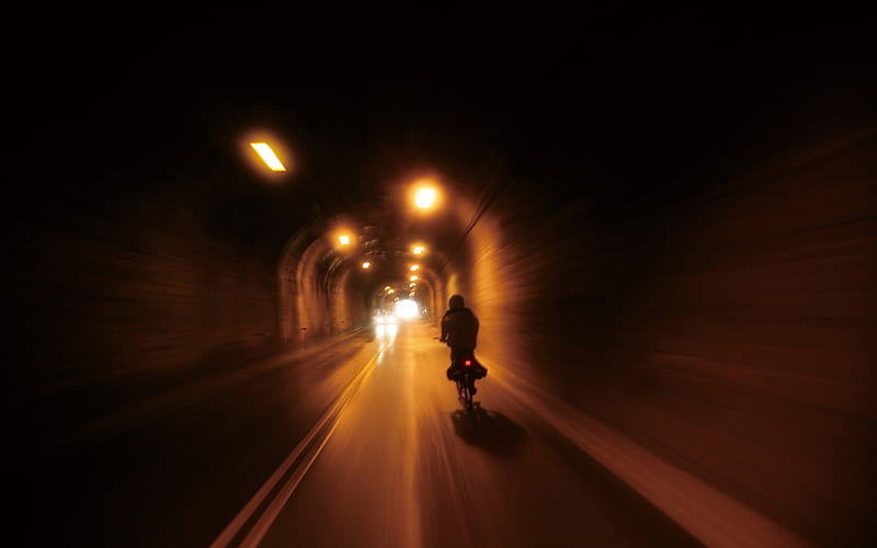 through the tunnel on the Su-Hua Highway, HD wallpaper