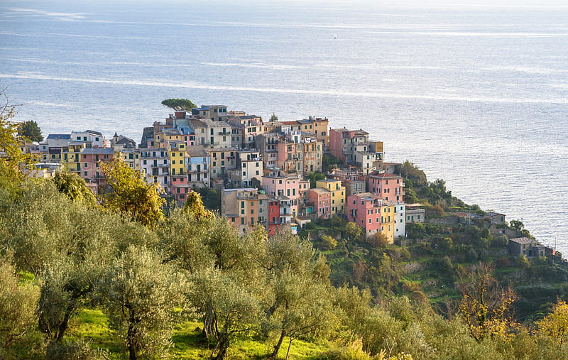 Towns, Liguria, Building, Corniglia, House, Italy, HD wallpaper