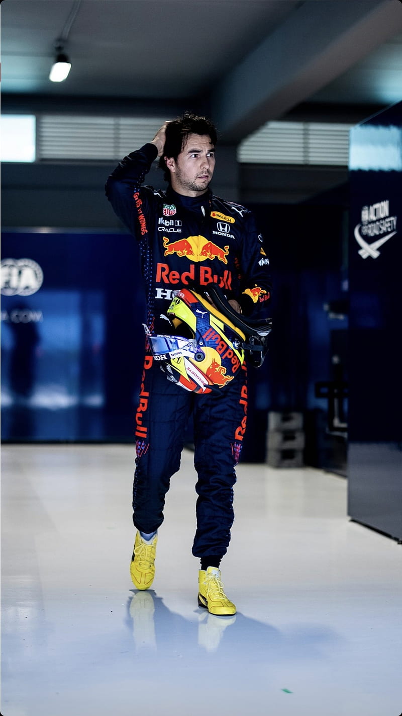 Sergio Perez, f1, formula 1, honda, mexican, red bull, red bull racing, tag heuer, HD phone wallpaper