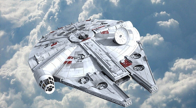 The Millennium Falcon, millennium falcon, movies, space, star wars, HD wallpaper