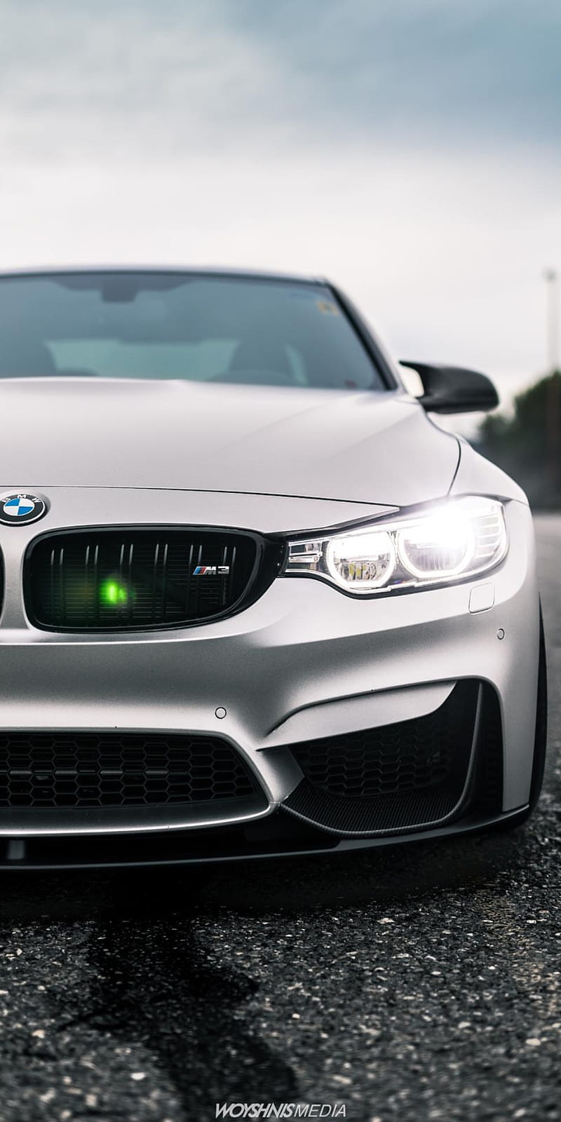 BMW Light, black, blur, bmw, car, cool, gris, headlight, light, m3, white, HD phone wallpaper