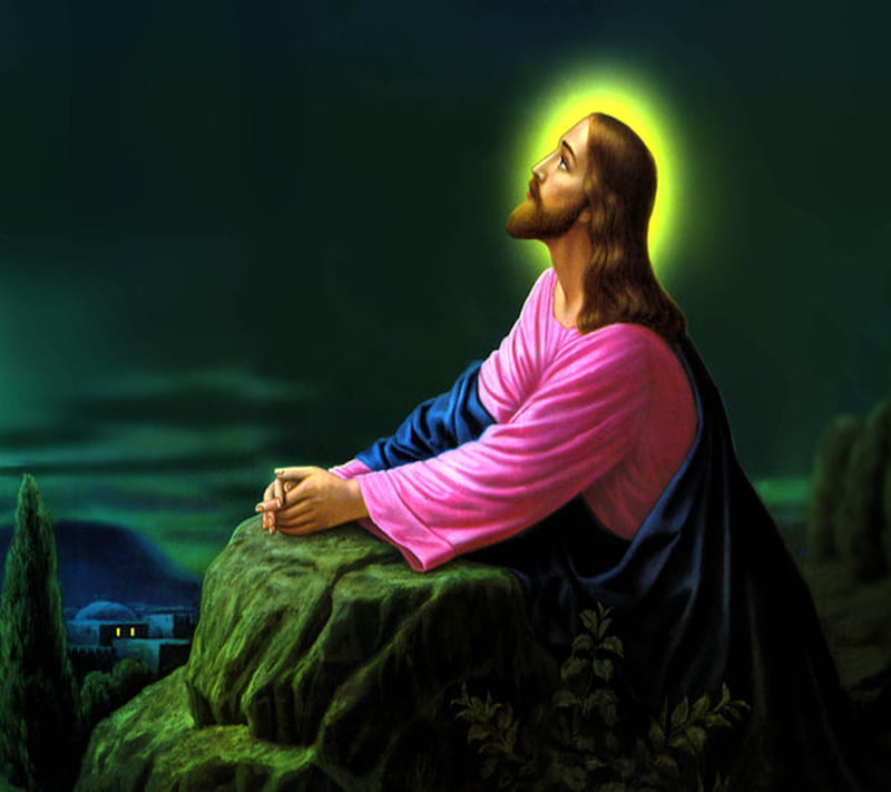 Jesus Christ, praying, HD wallpaper