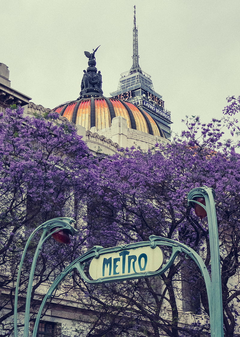 metro, word, bloom, architecture, HD phone wallpaper