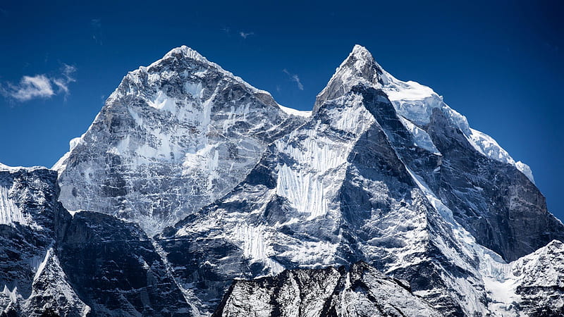fabulous mountain peaks in tibet, peaks, sky, cliffs, mountains, HD wallpaper