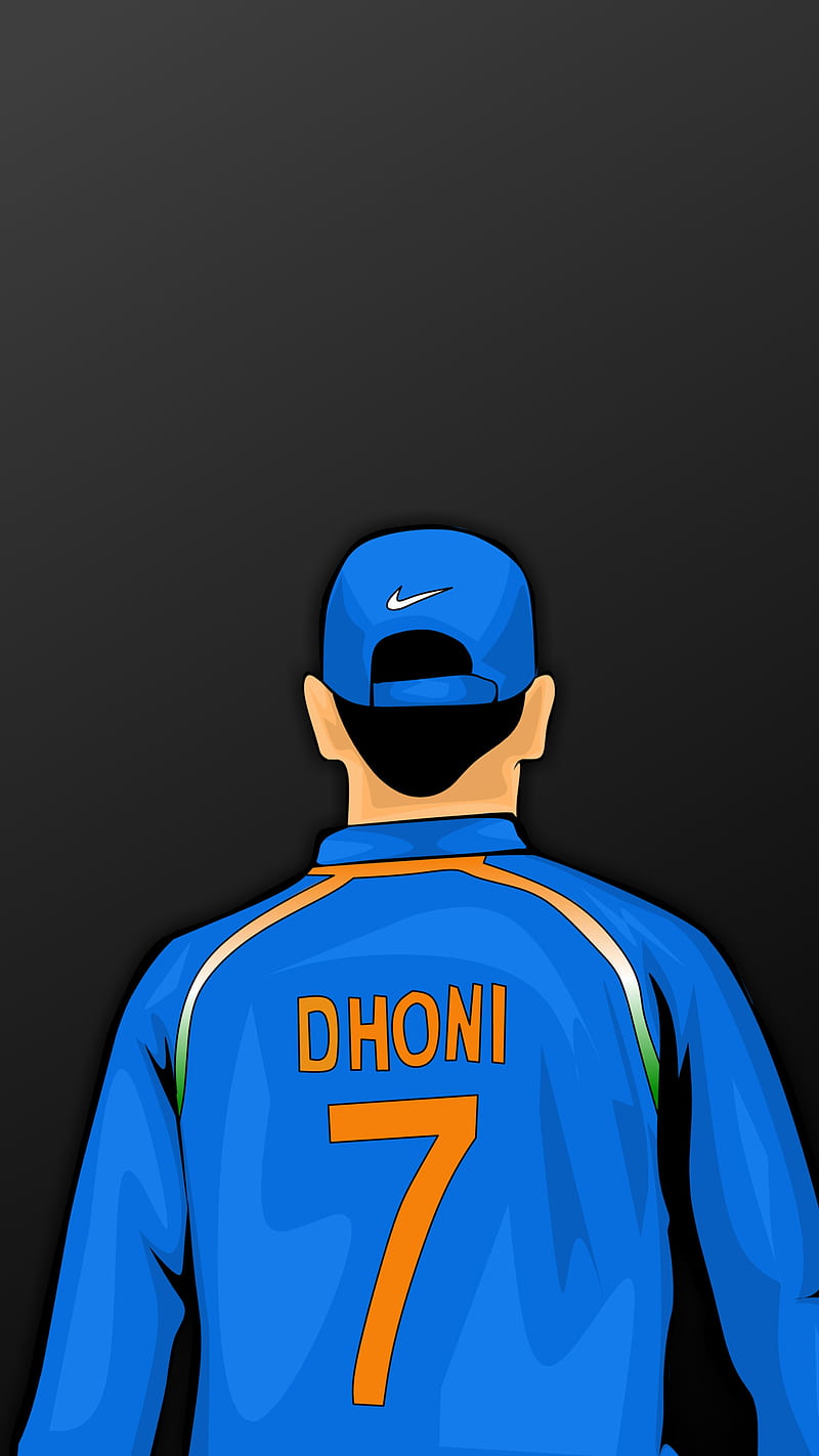 MS DHONI vector art, art msd, cricket, esports, vector art, HD phone wallpaper