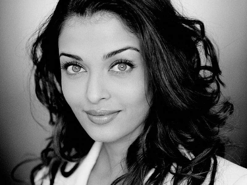 Aishwarya rai, closeup, black and white, bonito, lips, brunette, bollywood,  actress, HD wallpaper | Peakpx