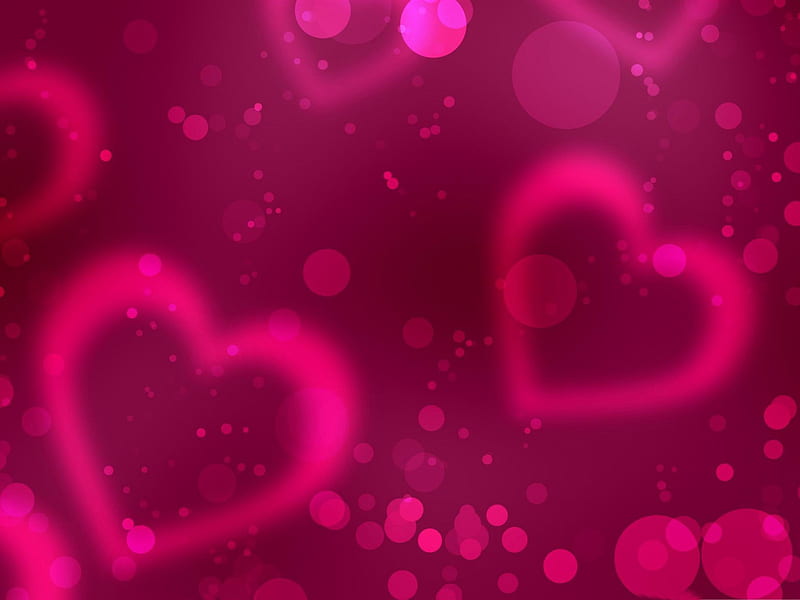 pink Love such as air-Happy Valentines Day theme, HD wallpaper
