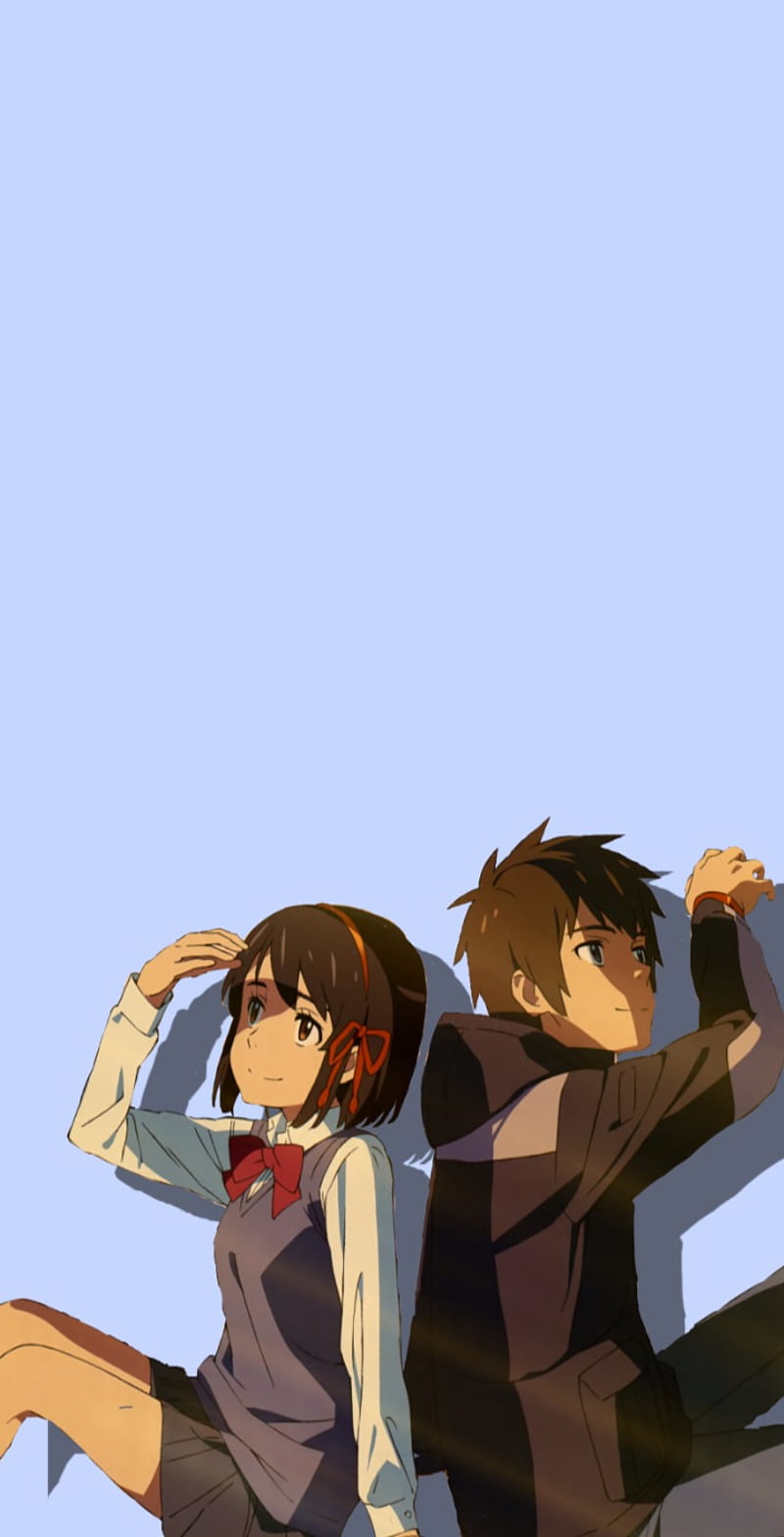 Your name, anime, couple, HD phone wallpaper