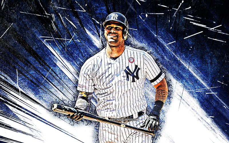Aaron Judge, grunge art, MLB, New York Yankees, outfielder, baseball, Aaron  James Judge, HD wallpaper