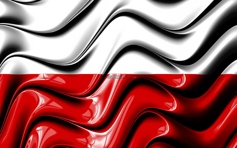 Polish flag Europe, national symbols, Flag of Poland, 3D art, Poland, European countries, Poland 3D flag, HD wallpaper