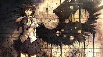 Anime Girl Graffiti Wall Art 4K Wallpaper iPhone HD Phone #9250f