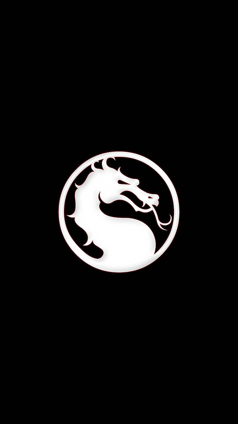 Mortal kombat logo, phone, HD phone wallpaper