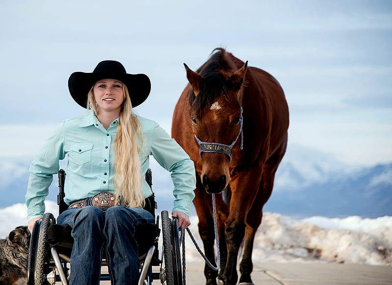 Amberley Snyder, Horse, Snyder, Amberely, Cowgirl, True Story, Hat, HD wallpaper