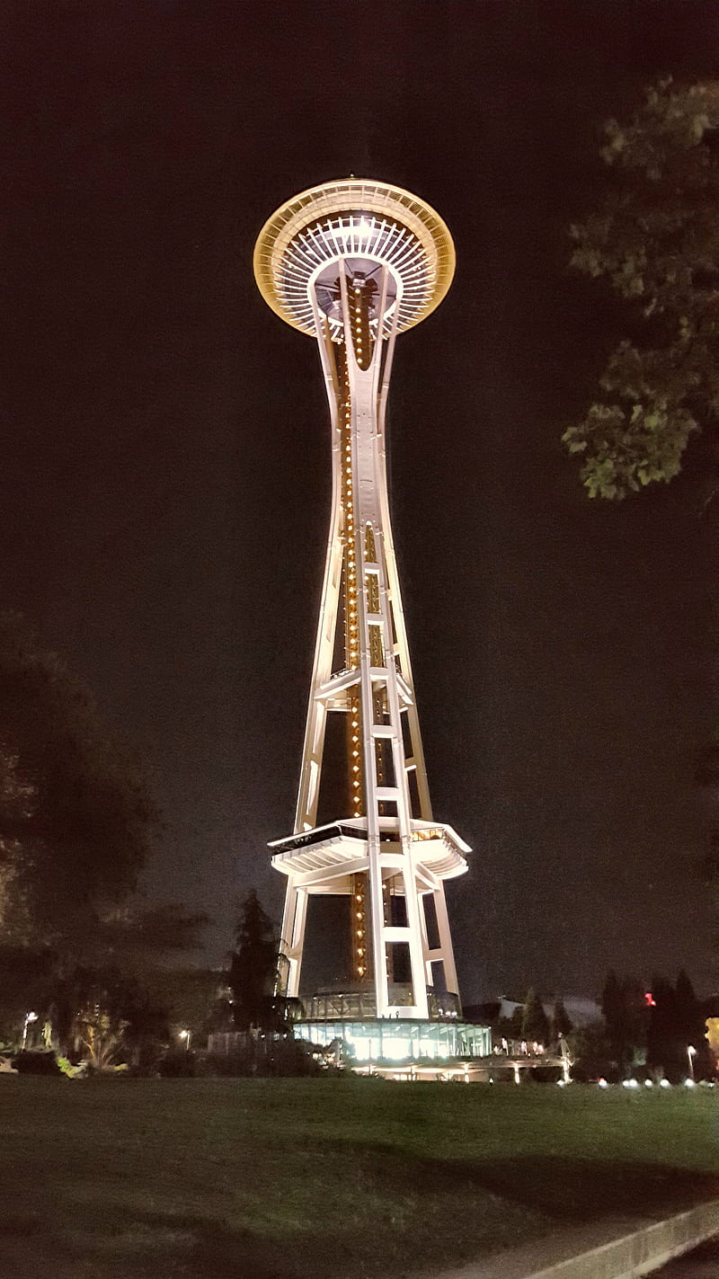 The Space Needle, background, lockscreen, seattle, space needle, pnw, graphy, scene, scenic, nature, HD phone wallpaper