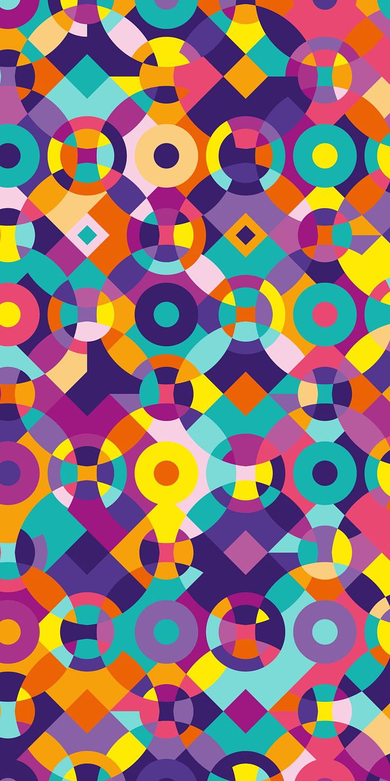 Squares n Circles, abstract, art, cartoons, colourful, geometry, halloween, pattern, HD phone wallpaper