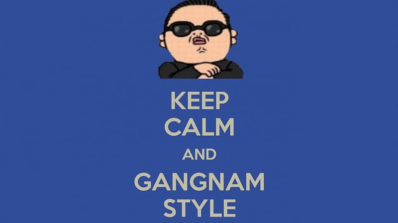 Keep Calm and Gangnam Style, gangnam, gangnam style, psy, logo, HD wallpaper