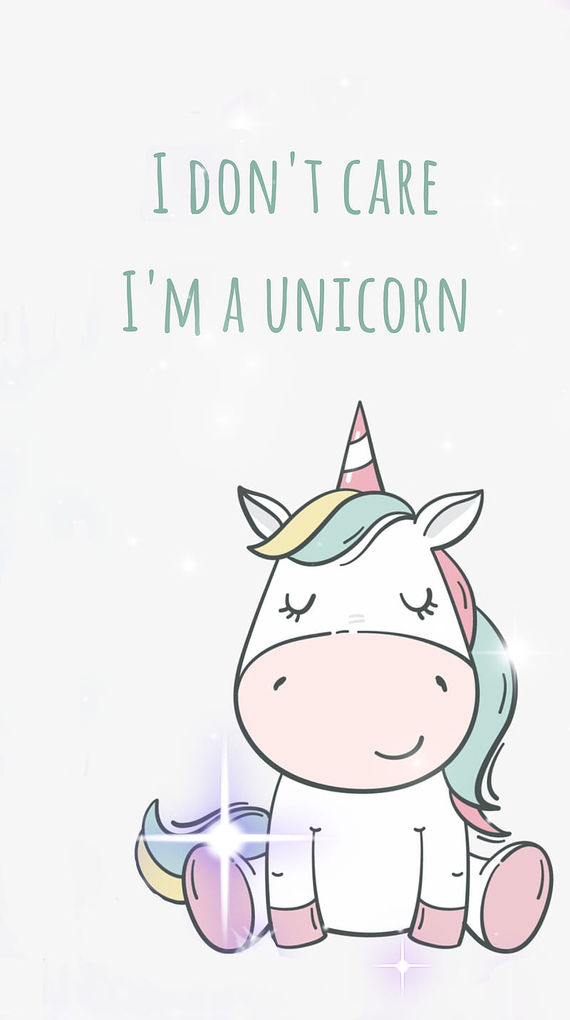 Ima Unicorn, cute pony, cute unicorn, girly, happy, pink, plain, pony, white  pony, HD phone wallpaper | Peakpx