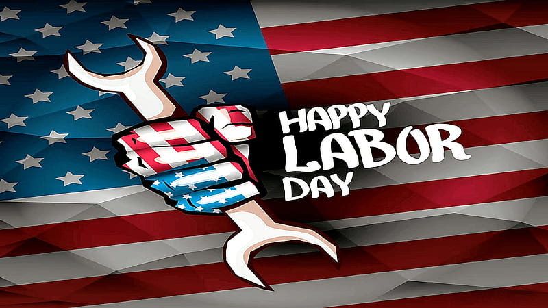 Happy Labor Day, labor day, tools, america, hand, Americana, HD wallpaper