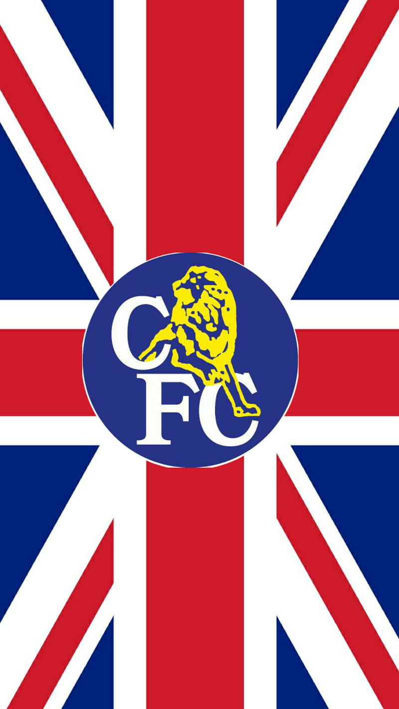 Chelsea FC retro, british, chelsea fc, flag, football, football club, union jack, HD phone wallpaper