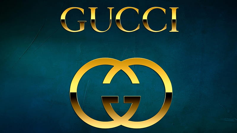 Gucci Word With Logo In Green Background Gucci, HD wallpaper