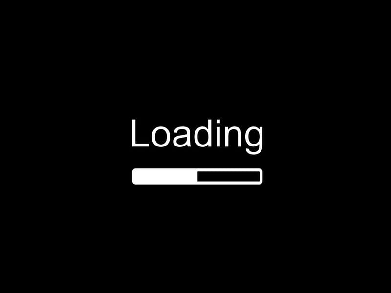 The Speed of My Computer Loading, wait, black, slow, loading, white, HD wallpaper