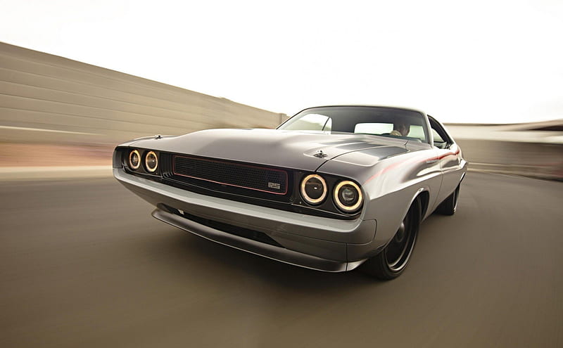 Dodge Challenger 1970, challenger, 1970, chuck, sky, tuning, lights, speed, by roadster shop, chelenzher, dodge, muscle car, HD wallpaper
