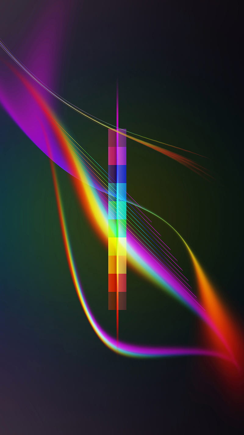 Digital Prism, rainbow, HD phone wallpaper