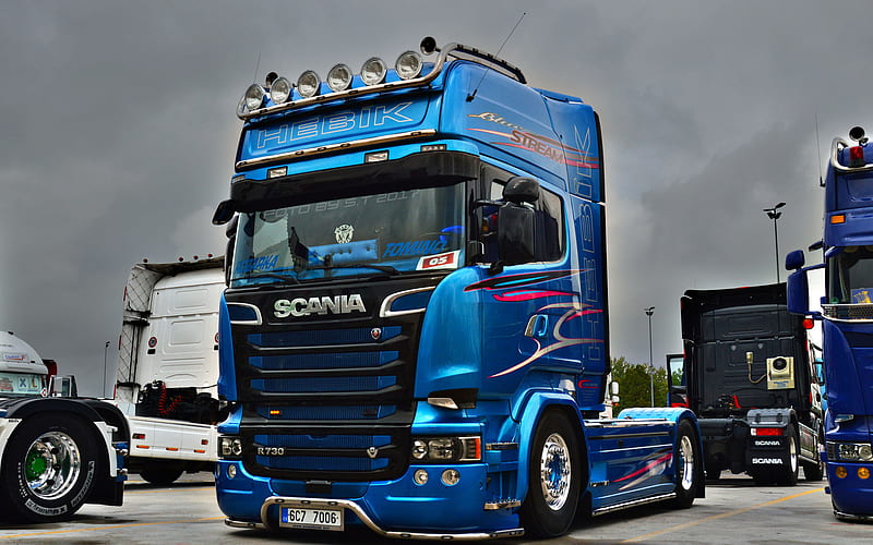 Scania R730, tuning, tractor, trucks, R, R-series, Scania, HD wallpaper
