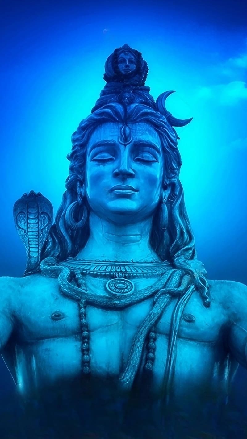Shankar Bholenath, Blue Effect, lord shiva, god, HD phone ...