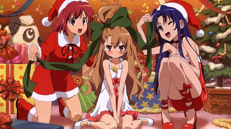 Anime navidad, anime, dibujos animados, Fondo de pantalla HD | Peakpx