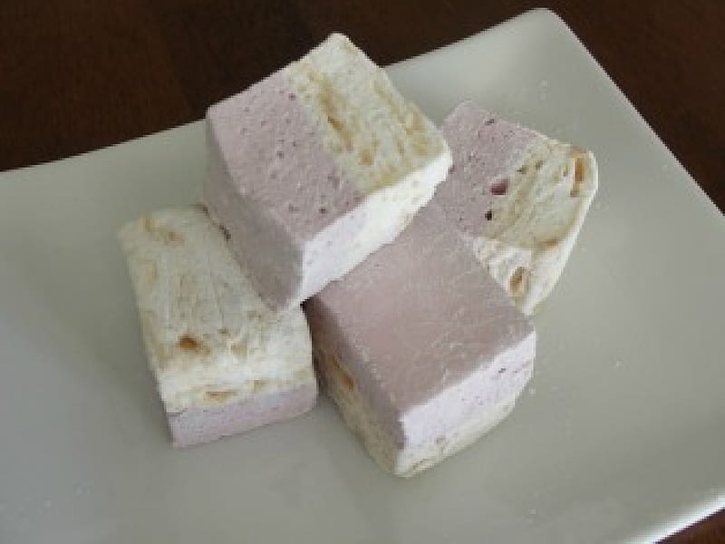 Artisan Marshmallow - PB & J flavored, cake, yummy, foods, entertainment, HD wallpaper