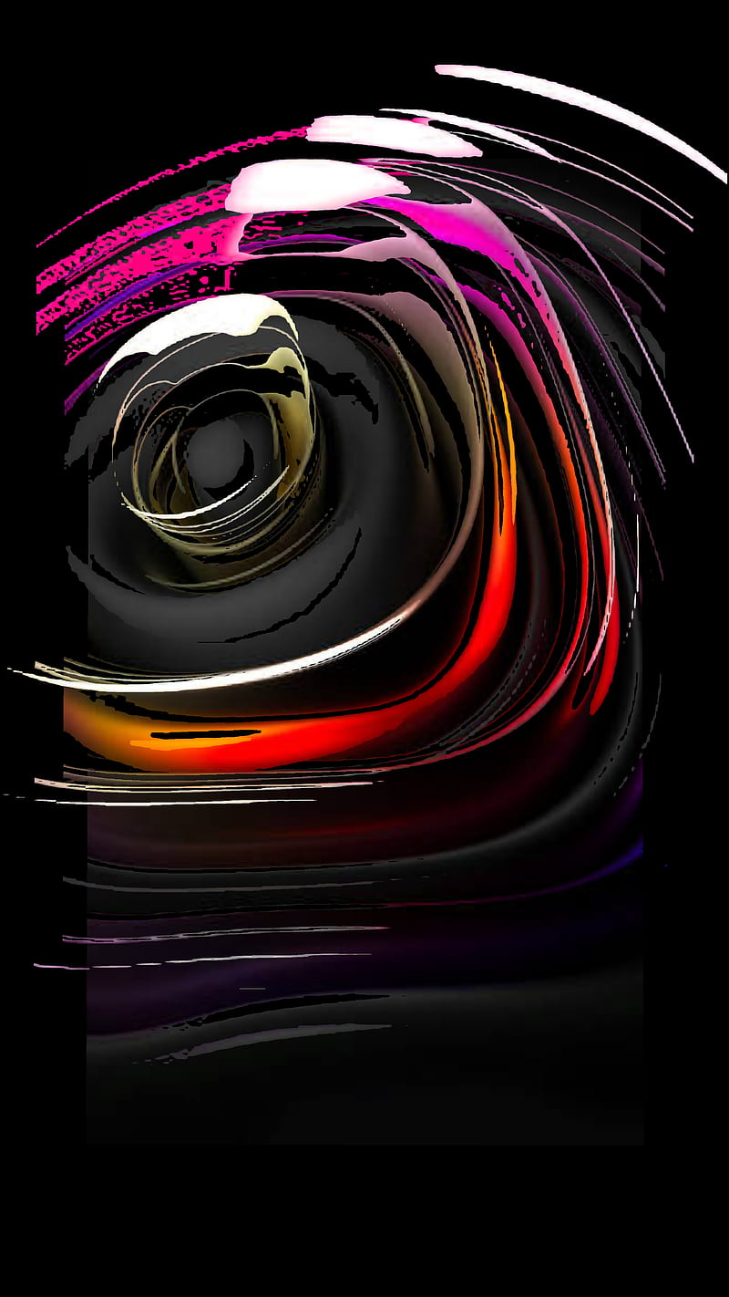 Flow, amoled, black, creative, galaxy, iphone, modern, neon, samsung, swirl, texture, HD phone wallpaper
