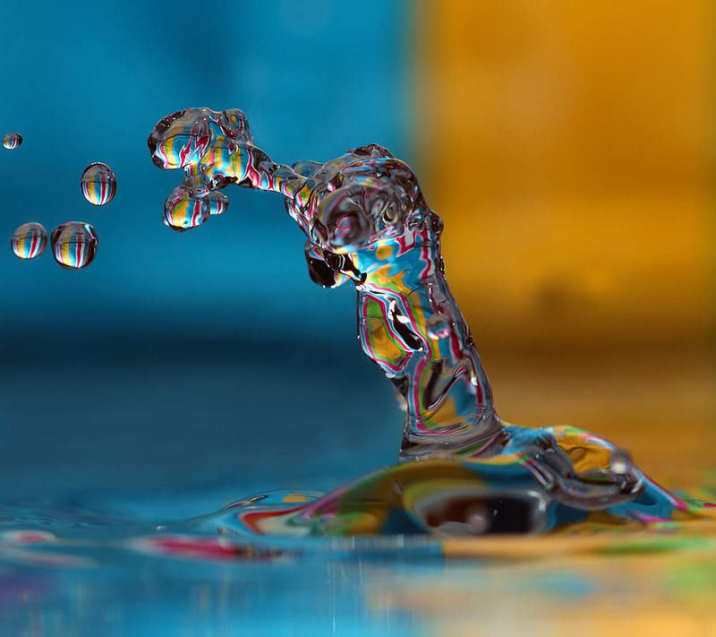 water drops, art, other, HD wallpaper