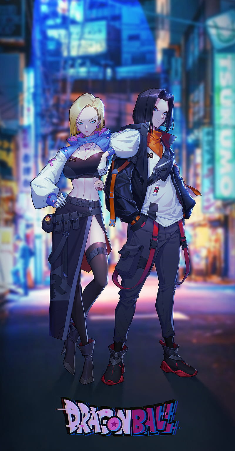 Android 18 Android 17 Dragon Ball anime anime girls anime boys  vertical HD phone wallpaper  Peakpx