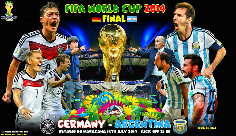 GERMANY - ARGENTINA WORLD CUP 2014 FINAL, world cup 2014 , thomas muller, lionel messi, lavezzi, Germany World Cup , argentina, bayern munchen, football, messi , mesut ozil, dimaria, messi, world cup , world cup brazil 2014 , world cup 2014, WORLD CUP 2014 FINAL, fifa world cup, WORLD CUP 2014 FINAL, HD wallpaper