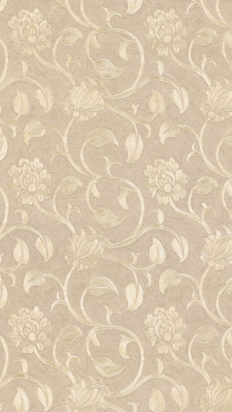 gold floral, damask, ethnic, floral, gold, pattern, vintage, HD phone wallpaper