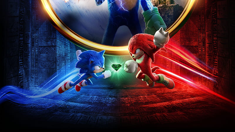 Sonic the Hedgehog 2/Sonic VS Knuckles Movie Logos & Poster