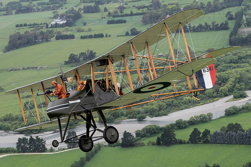 Royal Aircraft Factory FE-2B1, world war one, rfc, raf, royal flying corps, HD wallpaper