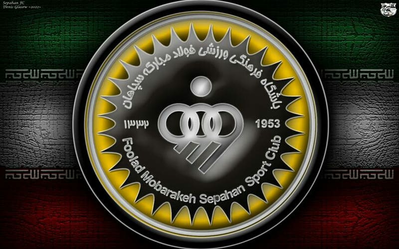 FC Sepahan emblem, Persian Gulf Pro League, soccer, Iran, Sepahan, black  stone, HD wallpaper