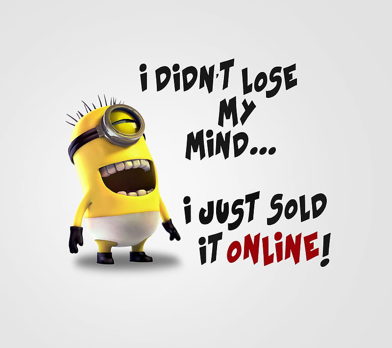 Crazy Minion, cute, funny, girl, heart, life, love, quote, saying, HD  wallpaper | Peakpx